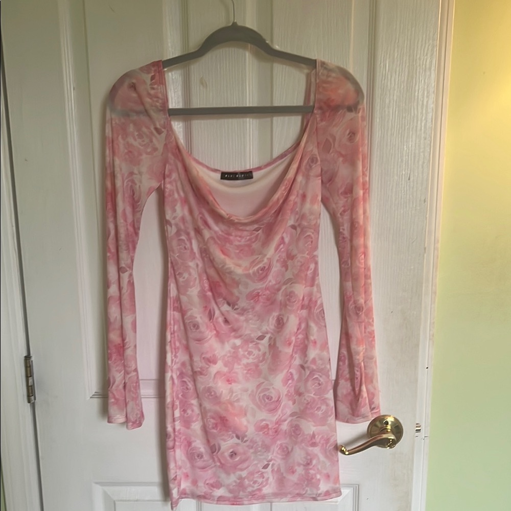 Pretty Little Thing Pink Floral Dress